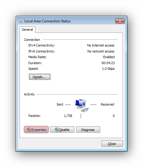 ویندوز 7 - Control Panel - Network connection